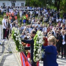 22. juli: Kronprins Haakon er til stede ved minnemarkeringen på Utøya. Jon Olav Nesvold / NTB scanpix